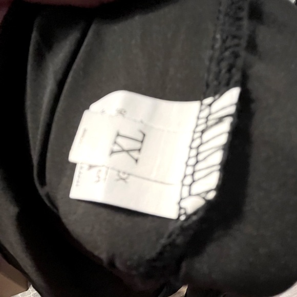 Black Maxi spaghetti strap XL dress with Tulle. High split skirt - Picture 3 of 8